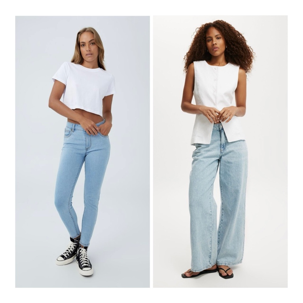 2 Pairs Cotton On Denim Jeans sz 4/6